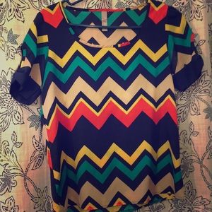 Francesca’s Chevron Top